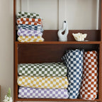 Colourful Checkerboard & Stripe Towels