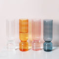 Scallop Cylinder Glass Vase