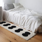 Black & White Abstract Narrow Rug