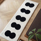 Black & White Abstract Narrow Rug