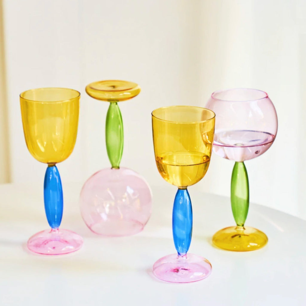 Borosilicate 3-Color Glassware - Wine Glass