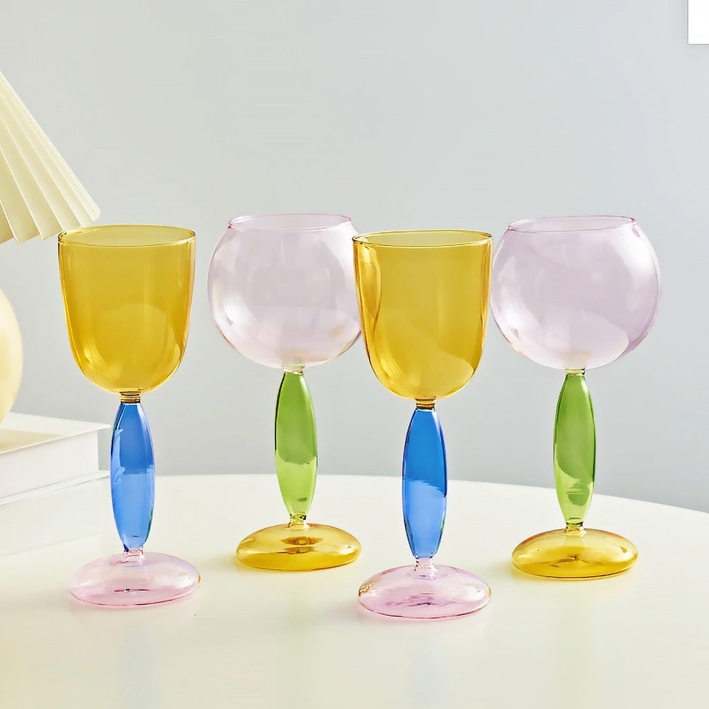 Borosilicate 3-Color Glassware - Wine Glass
