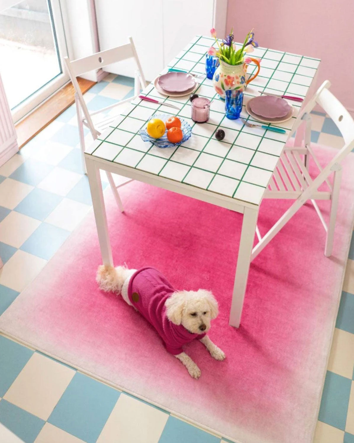 Pink Gradient Rug