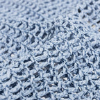 Net straw crochet beach bag