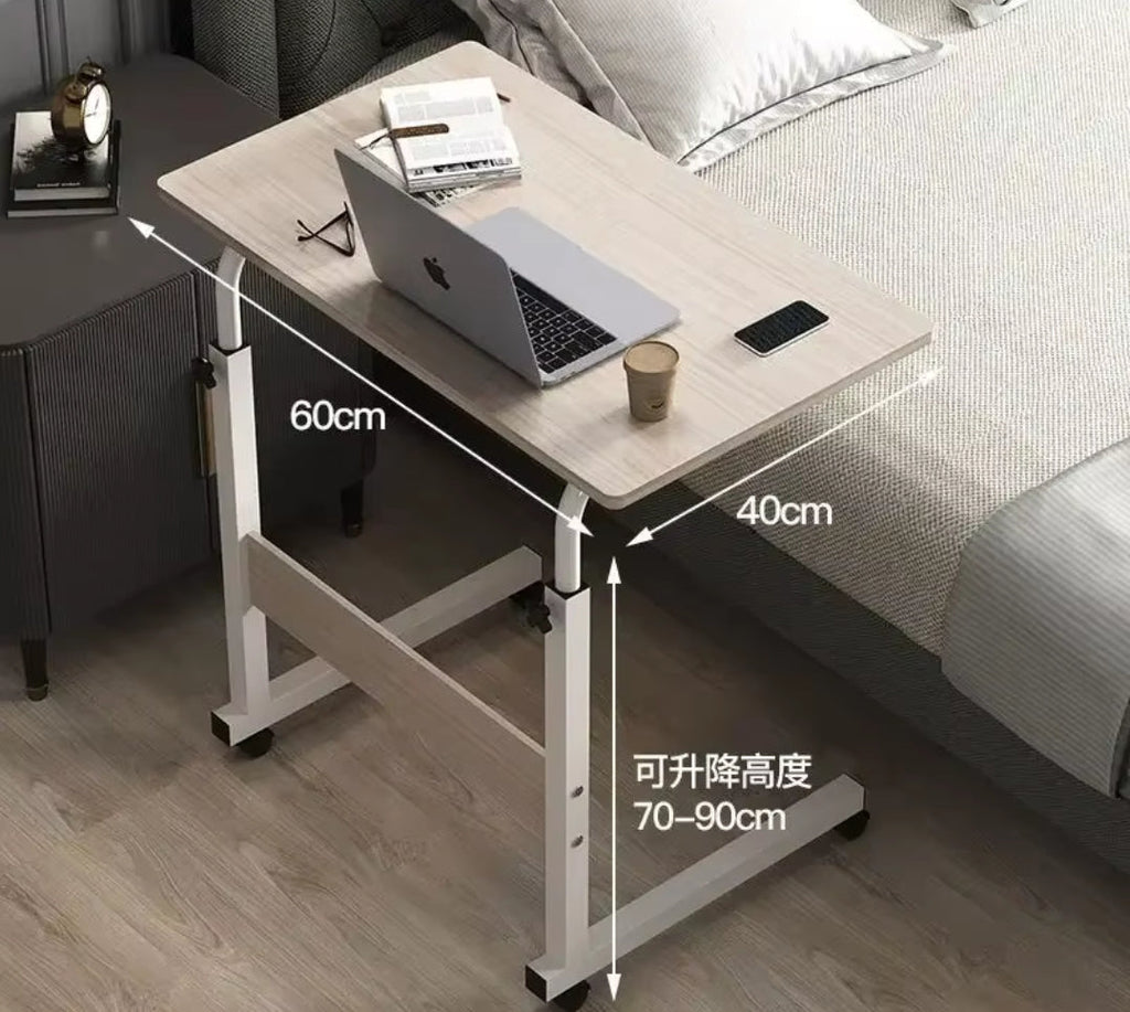 Adjustable movable laptop/bedside table