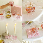 Glass Bow Candleholder