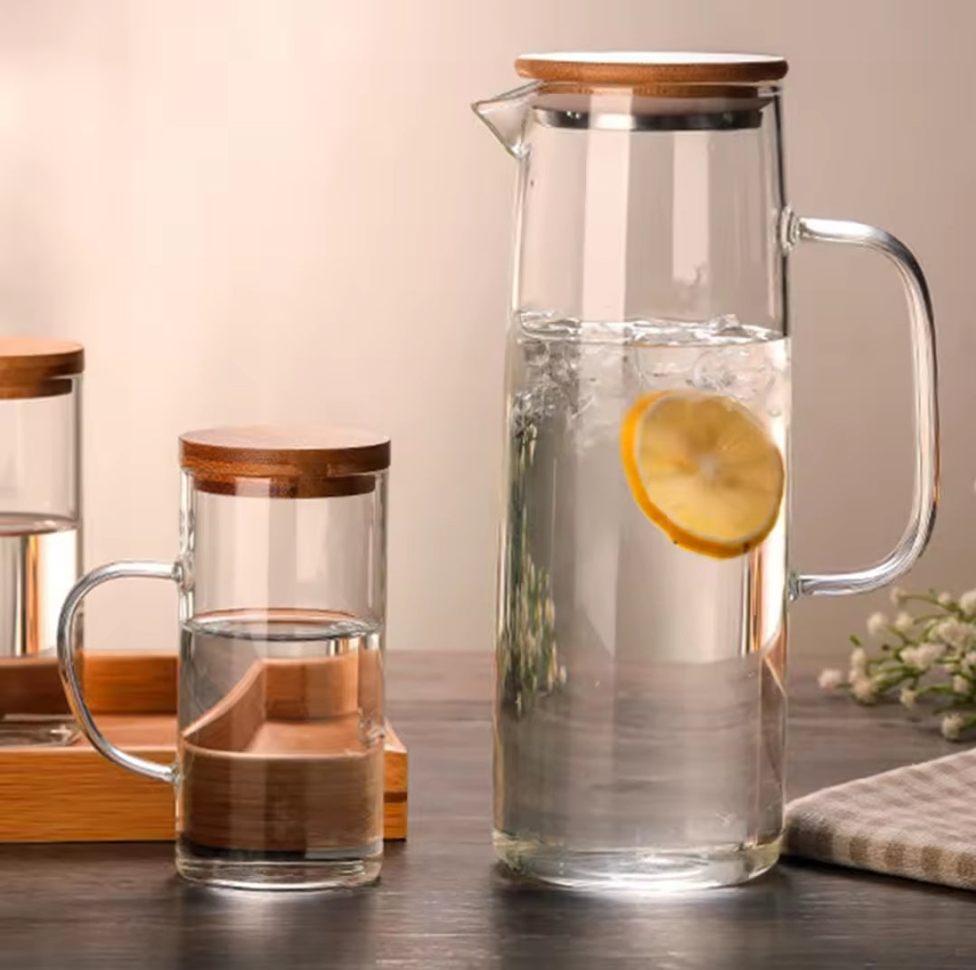 1.2L heat-resistant glass jug