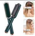 Hair straightening brush