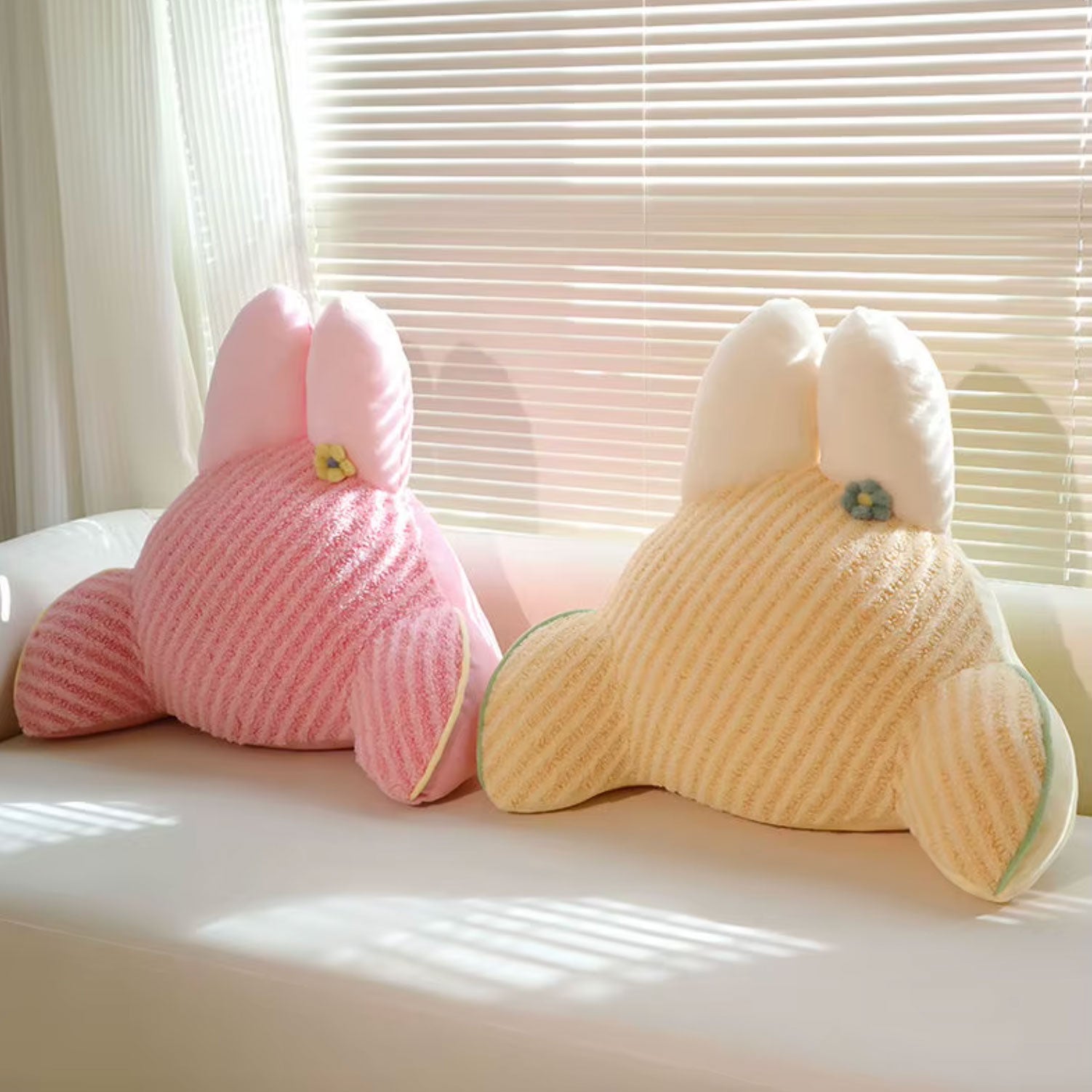 Rabbit Throw Pillow – Cute Bunny Shaped Cushion