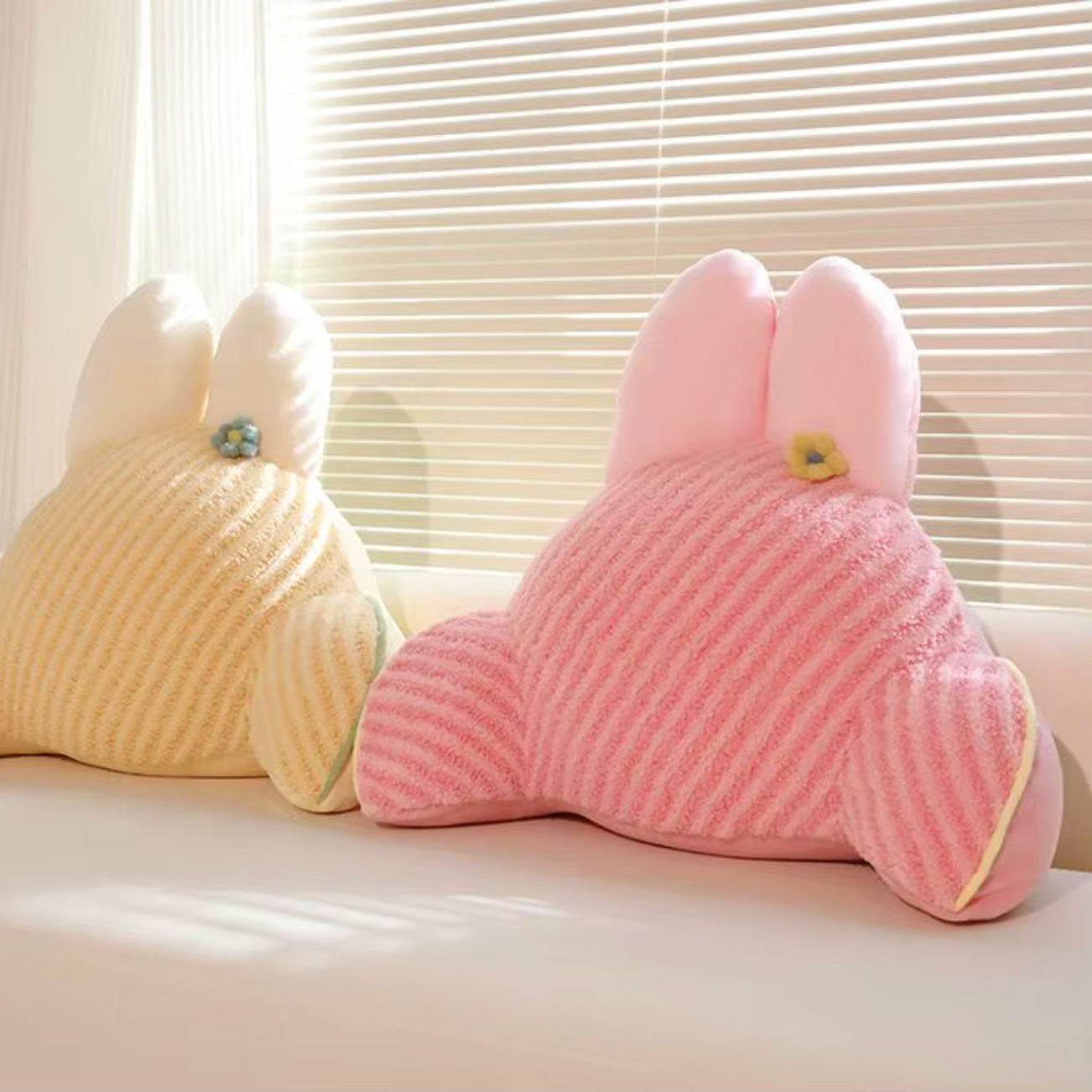 Rabbit Throw Pillow – Cute Bunny Shaped Cushion
