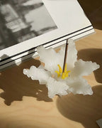 Handmade 3D Glass Ceramic Lily Incense Holder
