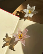 Handmade 3D Glass Ceramic Lily Incense Holder