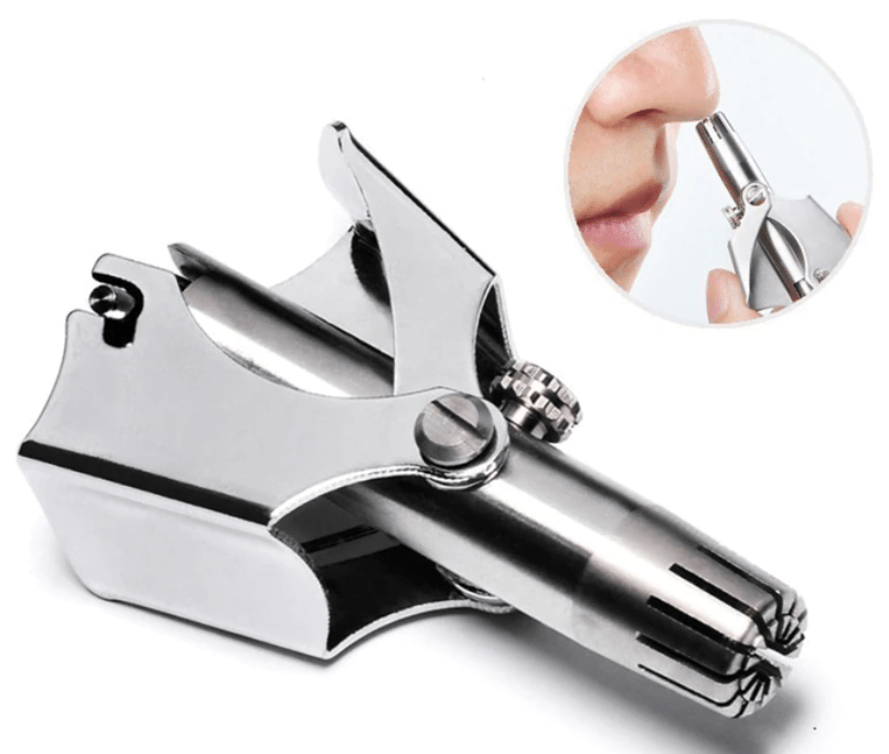 Painless stainless steel trimmer for nose & ear hair