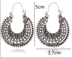 Elegant Tibetan Filigree Earrings made of High-Quality Real Silver!