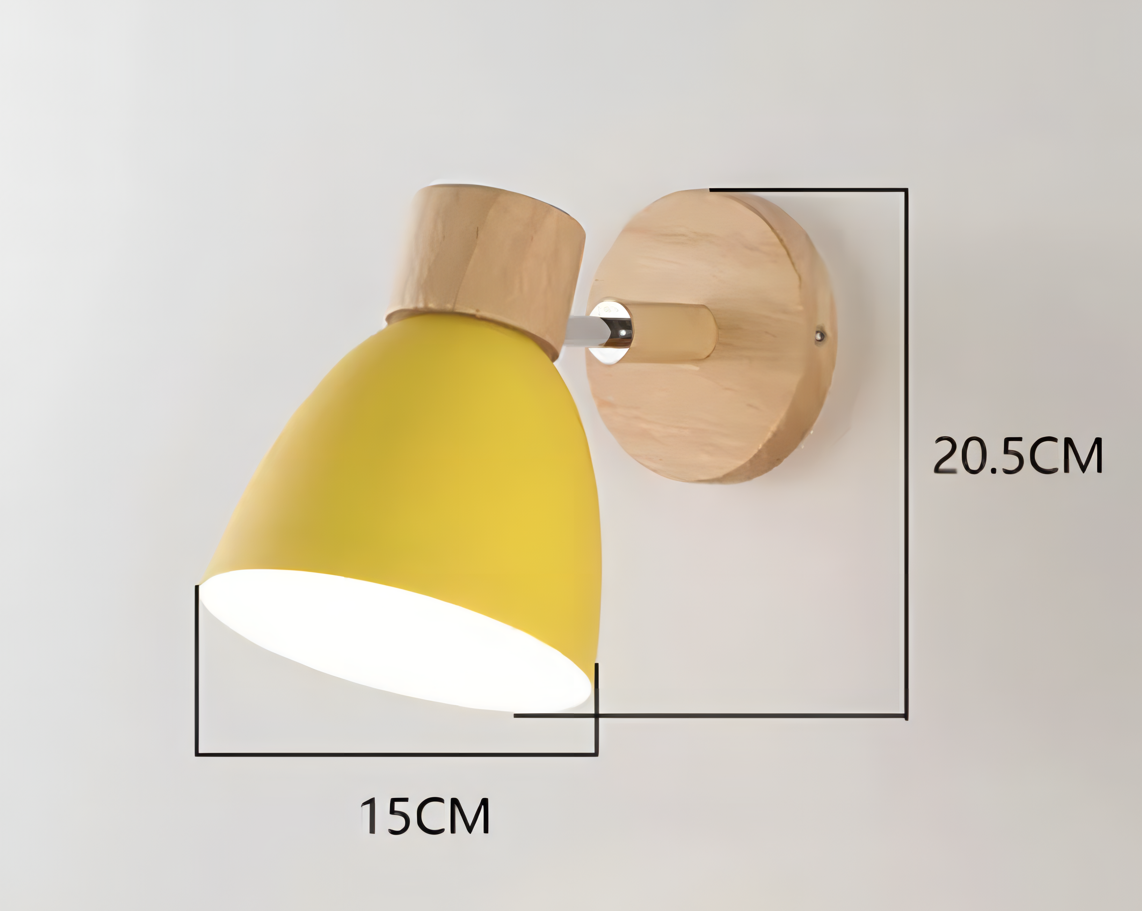 Nordic-modern hanging switch wall lamp made of wood