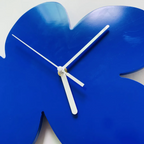 Small Blue Geometric Wall Clock
