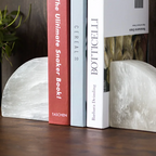 Onyxa White Onyx Bookend | Elegant Design | 1-piece | Luxurious Decor & Functionality