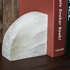 Onyxa White Onyx Bookend | Elegant Design | 1-piece | Luxurious Decor & Functionality