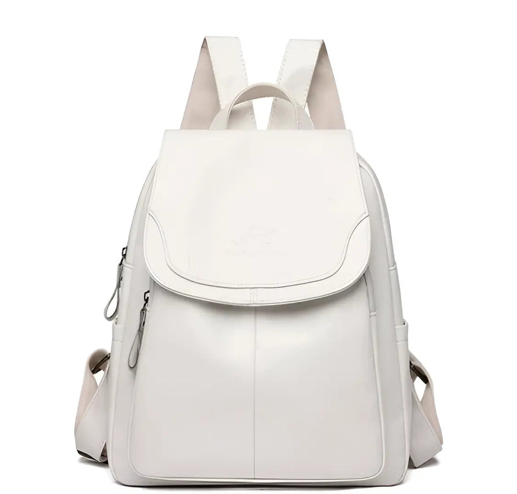 Vintage Leather Women's Backpack - Isabella
