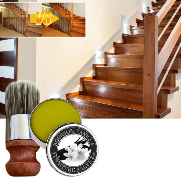 LeatherRevive | Leather furniture cream with brush wood