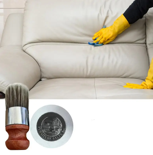 LeatherRevive | Leather furniture cream with brush wood