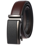 Elegant Luxury Men's Belt with Automatic Buckle