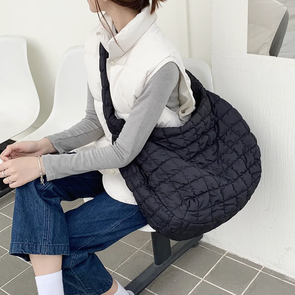 Cross Quilt X-Large Shoulder Bag
