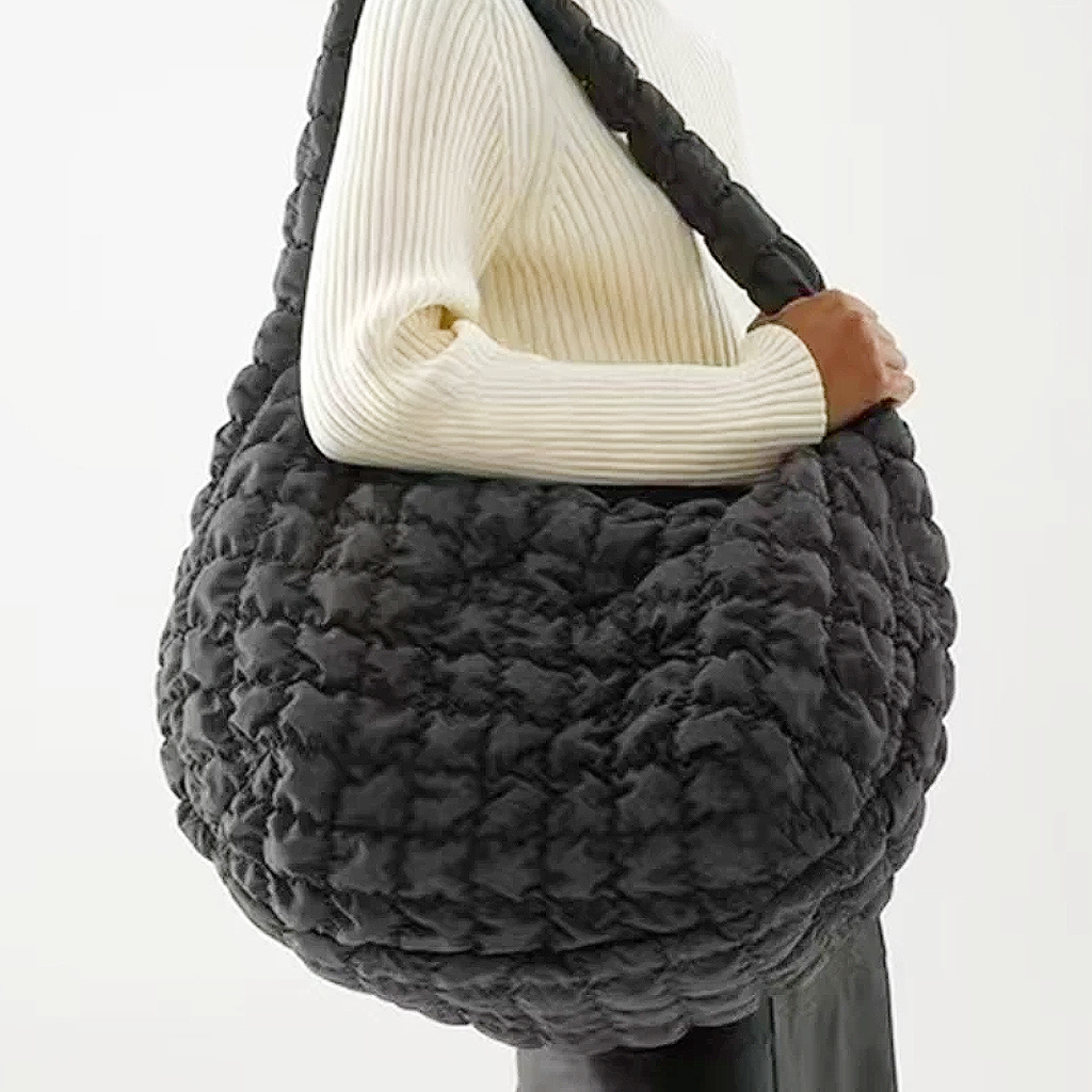 Cross Quilt X-Large Shoulder Bag