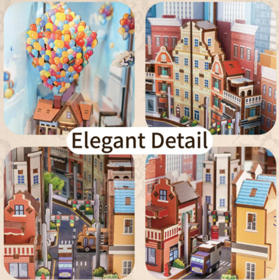 3D-Wood Puzzle DIY-Book Corner Kit