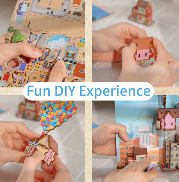3D-Wood Puzzle DIY-Book Corner Kit
