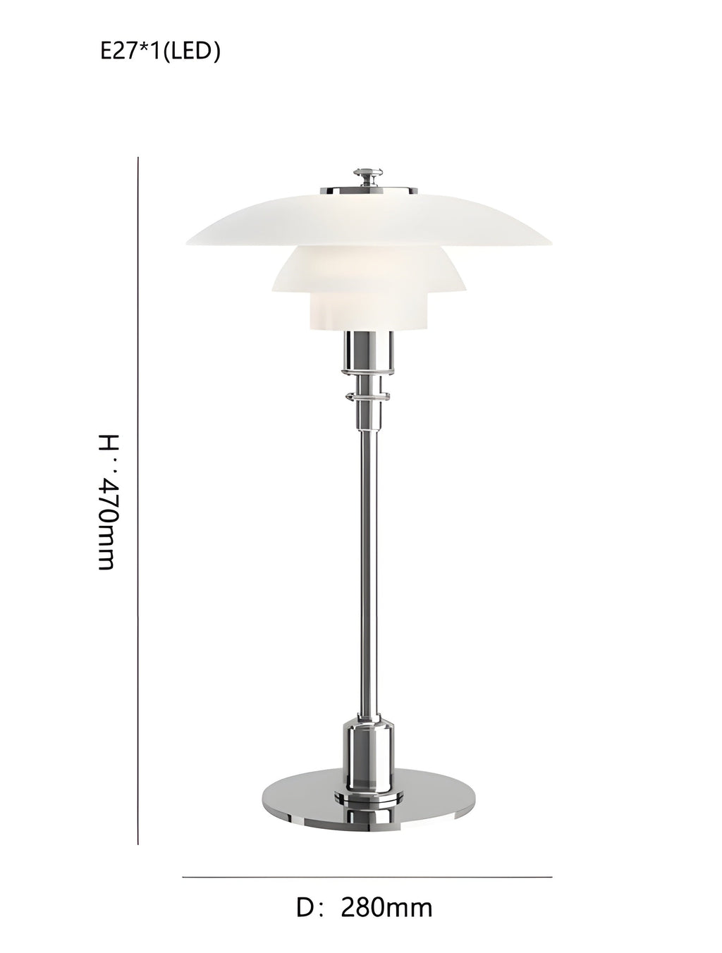 NordiGlow LED Table Lamp – Elegant glass design in Nordic style, dimmable lighting for office, living room or bedroom
