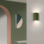 Contemporary wall lamp made of resin