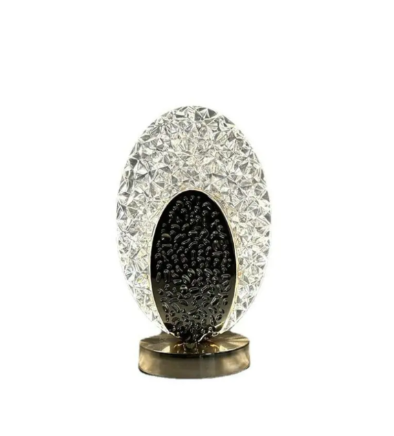 Elegant table lamp in peacock design