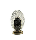 Elegant table lamp in peacock design