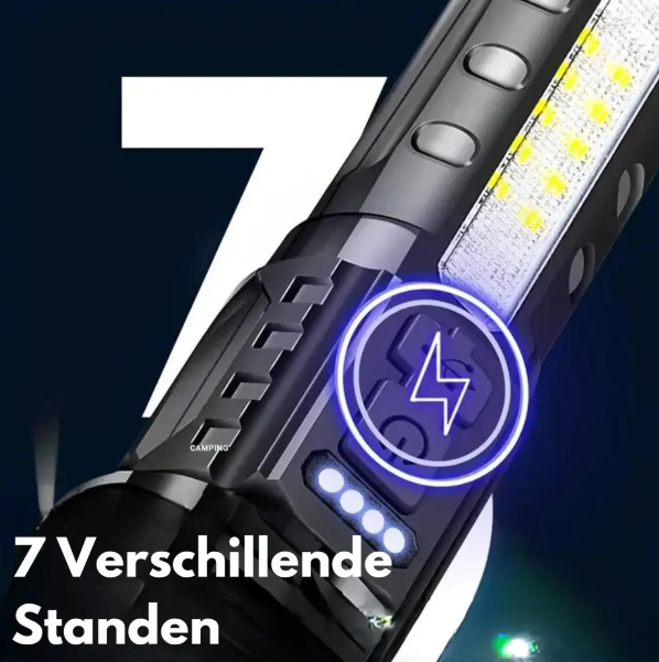 High Performance Military Flashlight with 5000 Lumens