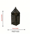 Vintage candle holder in bronze design