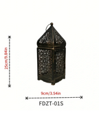 Vintage candle holder in bronze design