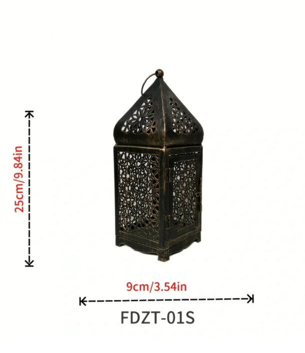 Vintage candle holder in bronze design