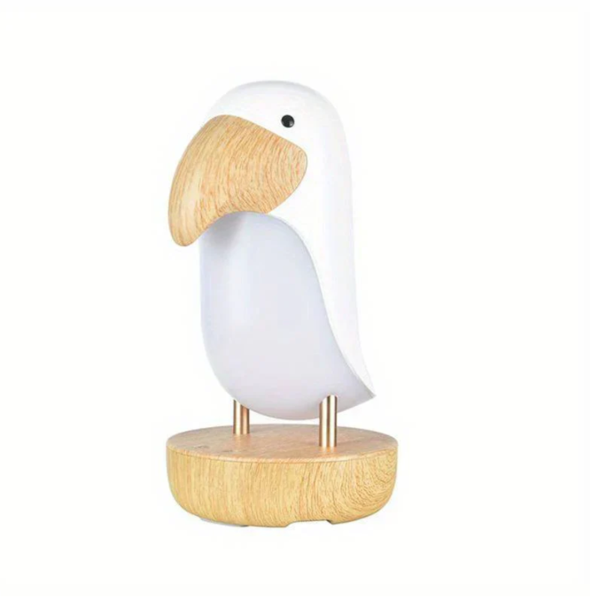 Rechargeable night light in bird design