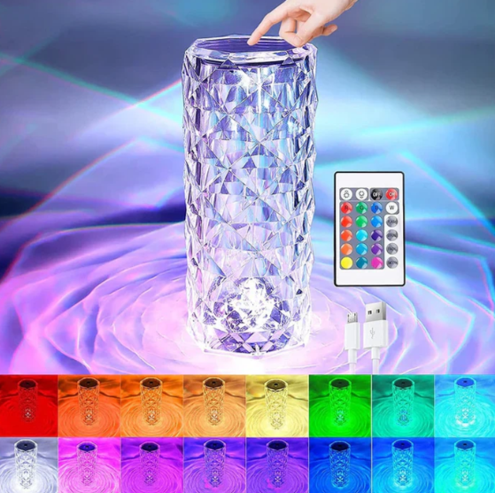 LED lamp in crystal design