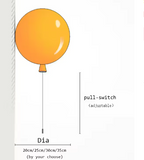 Modern colorful balloon wall lamp – Creative LED wall lamp with pull switch for bedroom