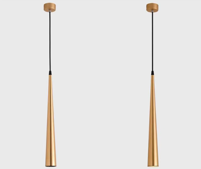 Modern LED pendant lamp – Dimmable aluminum cone