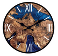 Abstract Roman | Wooden Wall Clock with Roman Numerals