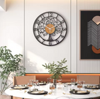 EternaLine | Silent Wall Clock with Geometric Pattern