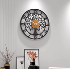 EternaLine | Silent Wall Clock with Geometric Pattern