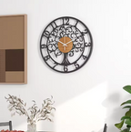 EternaLine | Silent Wall Clock with Geometric Pattern