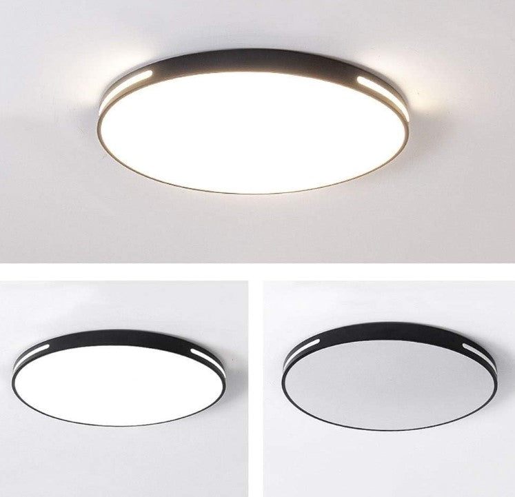 Ultra-thin lighting in classic black and white