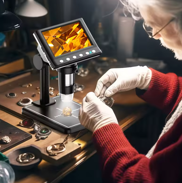 Digital Microscope with 4.3'' Display – 1000X Magnification
