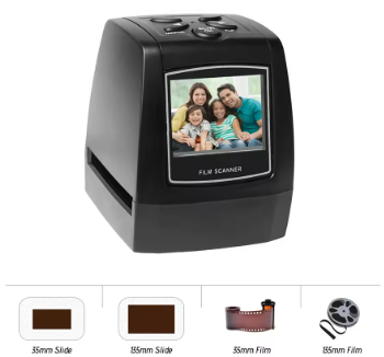 Slide Scanner With LCD Preview, SD Card Slot, And Standalone Function