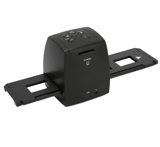 Slide Scanner With LCD Preview, SD Card Slot, And Standalone Function